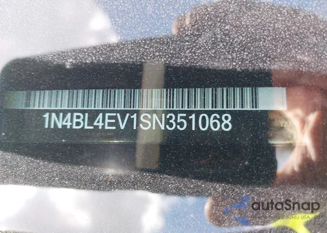 2025 Nissan Altima Sl Fwd z USA, uszkodzony, nr VIN 1N4BL4EV1SN351068